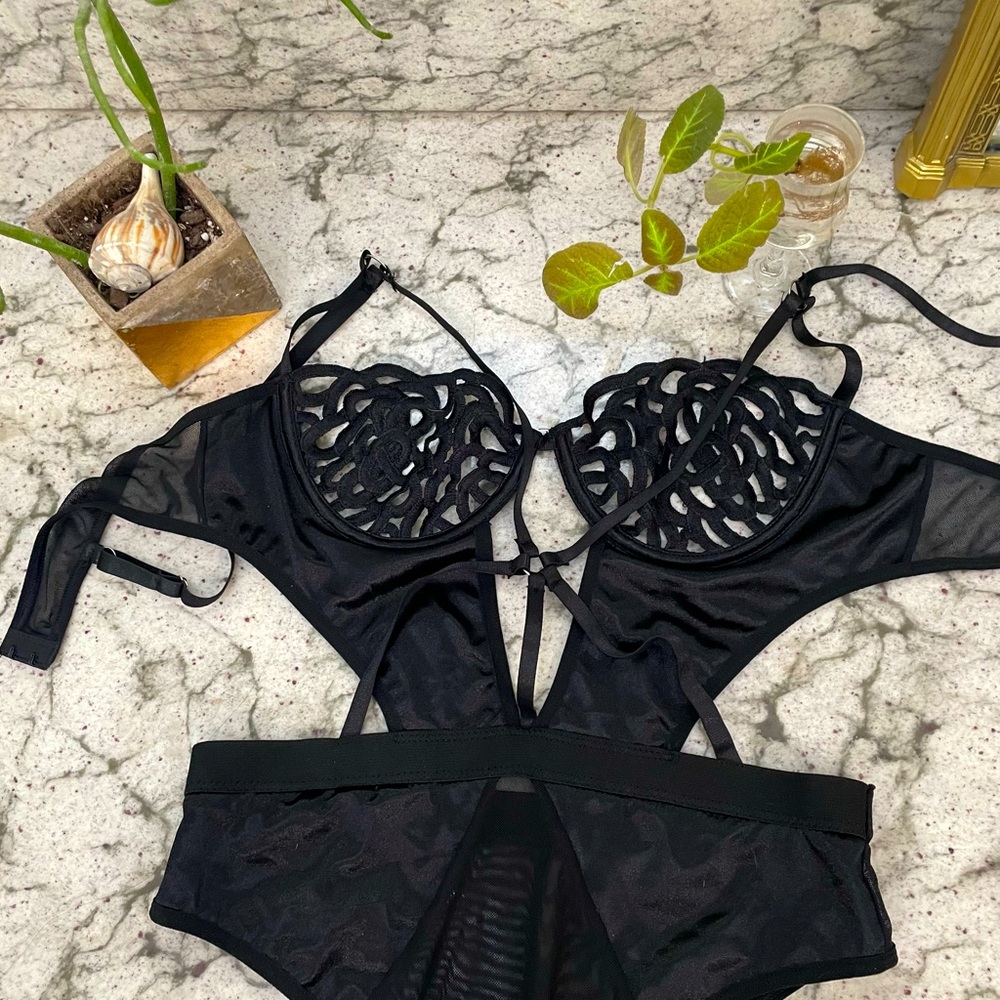 Black Lingerie Body Suit